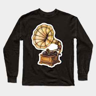 Vintage Turntable Long Sleeve T-Shirt